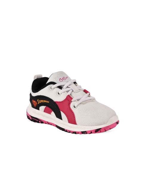 

Campus Unisex Kids Off White Mesh Running Shoes