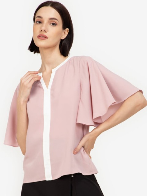 

ZALORA WORK Peach-Coloured Top