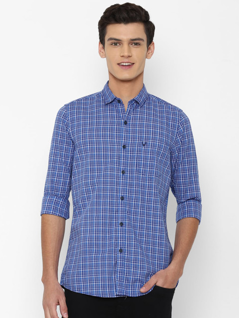

Allen Solly Sport Men Blue Checked Casual Shirt