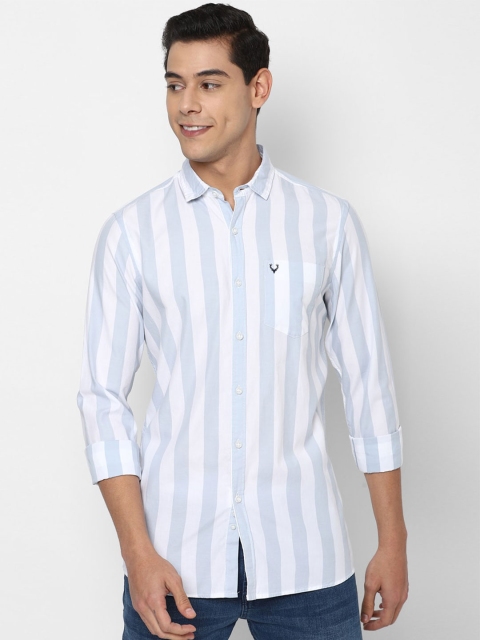 

Allen Solly Sport Men Blue & White Striped Casual Shirt