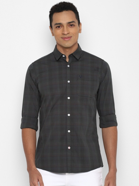 

Allen Solly Sport Men Grey Tartan Checks Checked Casual Shirt