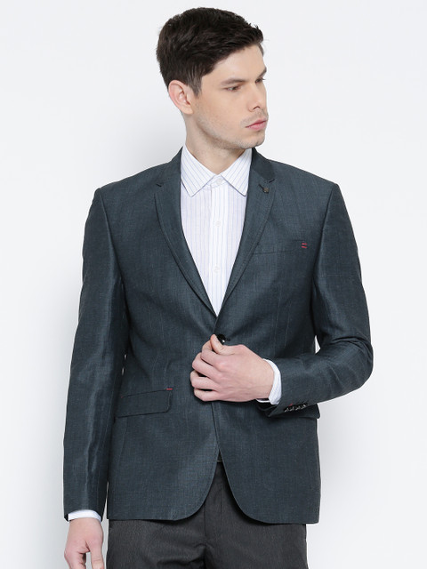 

Blackberrys Blue Single-Breasted Partywear Blazer