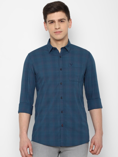 

Allen Solly Sport Men Blue Checked Casual Shirt