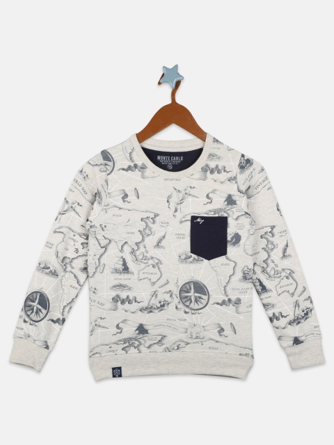 

Monte Carlo Boys Grey Printed Sweatshirt