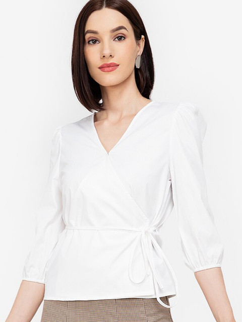 

ORIGIN BY ZALORA White Wrap Top