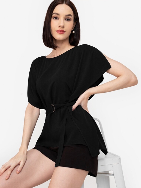 

ORIGIN BY ZALORA Black Solid Top