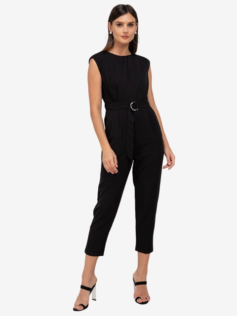 

ZALORA WORK Black Basic Jumpsuit