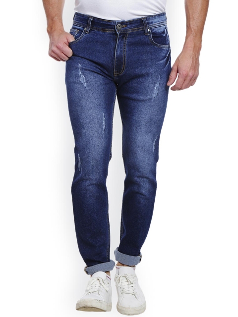 

High Star Men Blue Slim Fit Mildly Distressed Stretchable Jeans