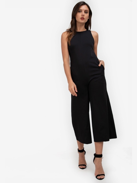 

ZALORA WORK Black Basic Jumpsuit