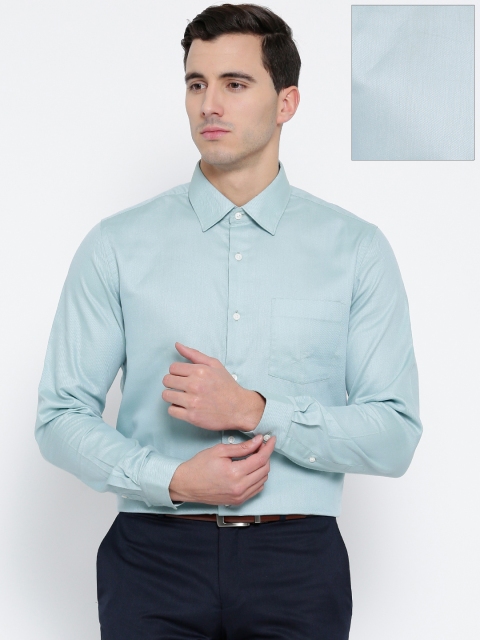 

Blackberrys Men Green Slim Patterned Formal Shirt