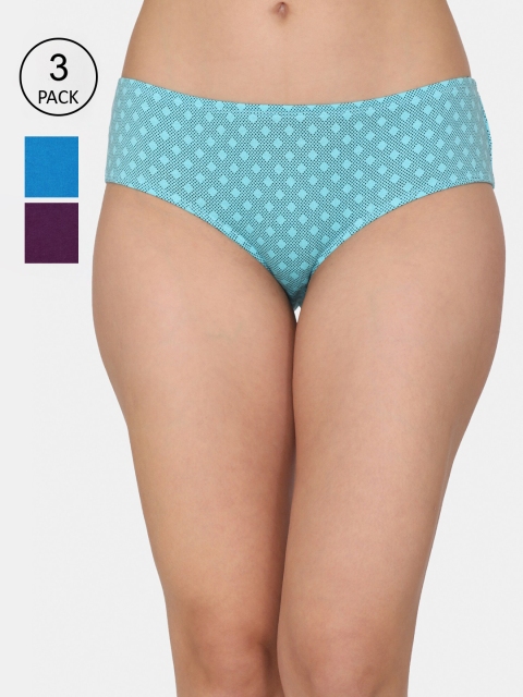 

Rosaline by Zivame Women Pack Of 3 Assorted Bikini Briefs