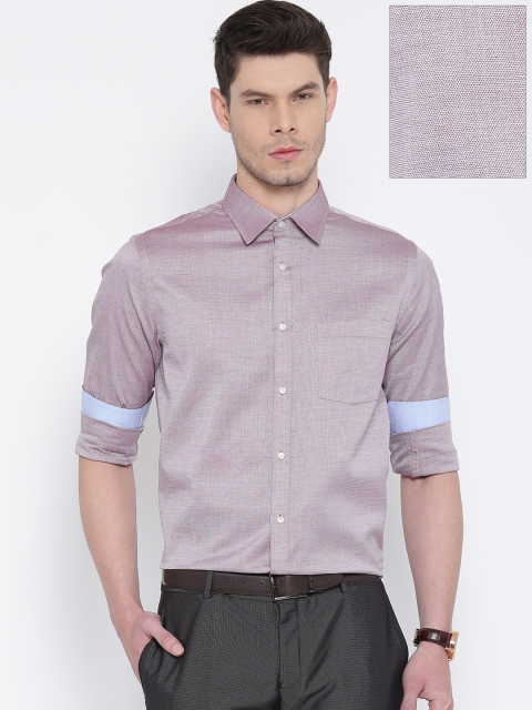 

Blackberrys Men Burgundy Slim Fit Solid Formal Shirt