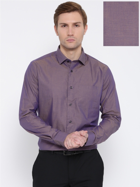 

Blackberrys Men Purple Slim Fit Solid Formal Shirt