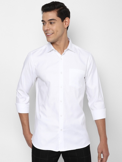 

Allen Solly Men White Slim Fit Pure Cotton Formal Shirt