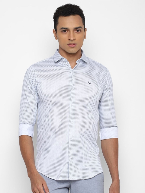 

Allen Solly Men Blue Slim Fit Checked Casual Shirt