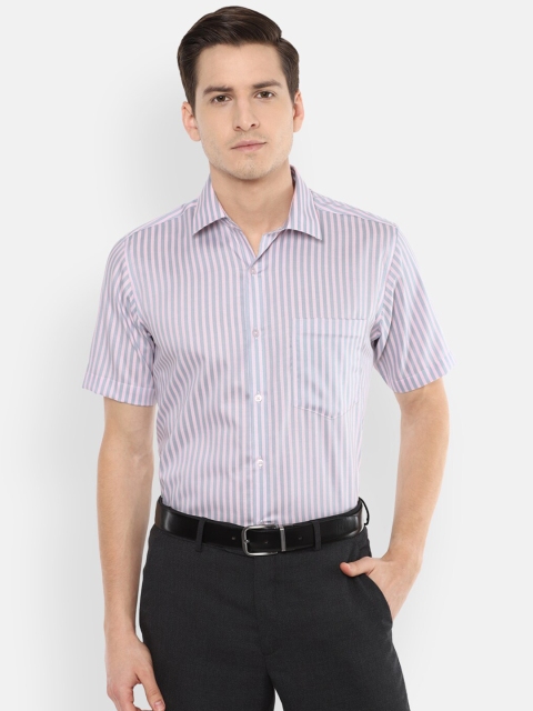 

Van Heusen Men Blue Striped Formal Shirt