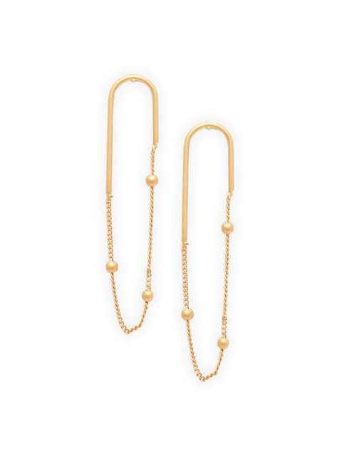 

Mali Fionna Gold-Toned Contemporary Hoop Earrings