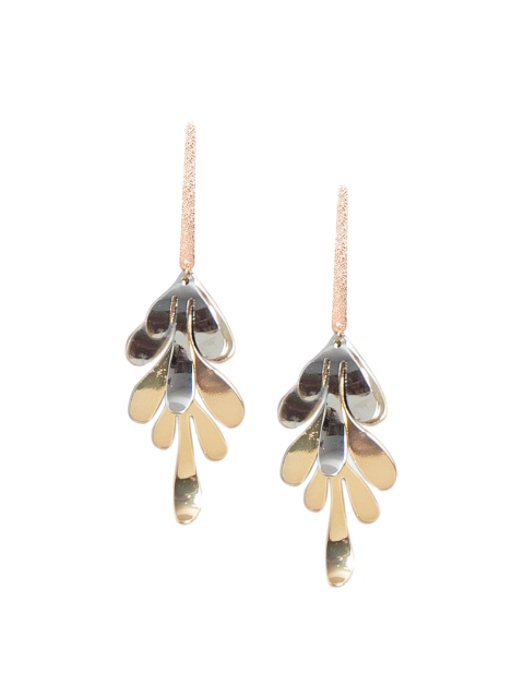 

Mali Fionna Gold-Toned Contemporary Drop Earrings
