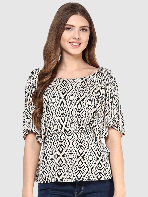 

Magnetic Designs Beige Print Top