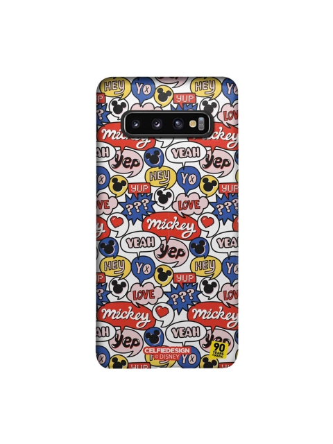 

CelfieDesign Multi-Coloured Mickey Doodle Printed Samsung Galaxy S10 Slim Back Case
