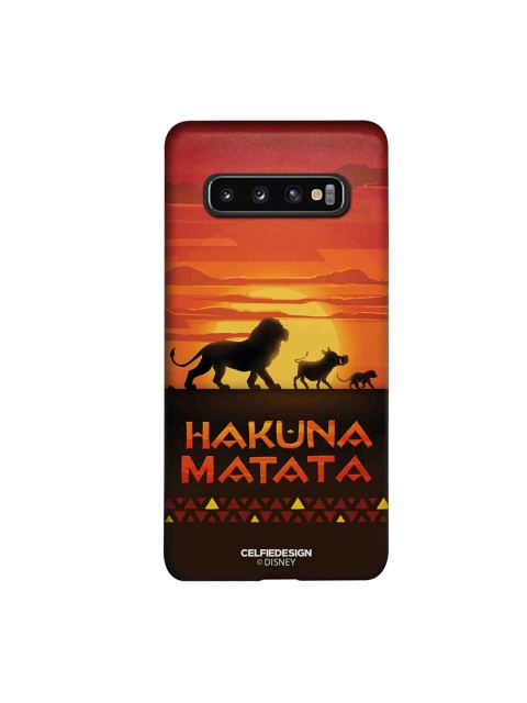 

CelfieDesign Multicoloured Hakuna Matata Samsung Galaxy S10 Slim Back Case, Multi