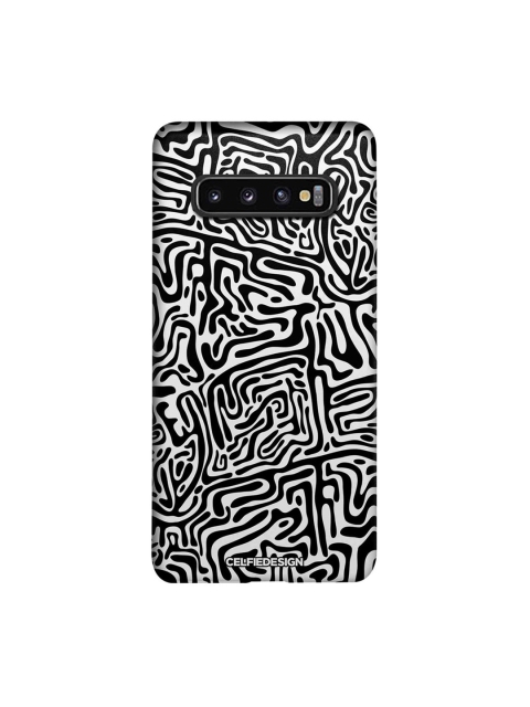 

CelfieDesign White & Black Maze Abstract Samsung Galaxy S10 Slim Back Case
