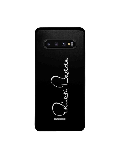 

CelfieDesign Multicoloured AB Signature Black Vertical Samsung Glaxy S10 Back Case, Multi
