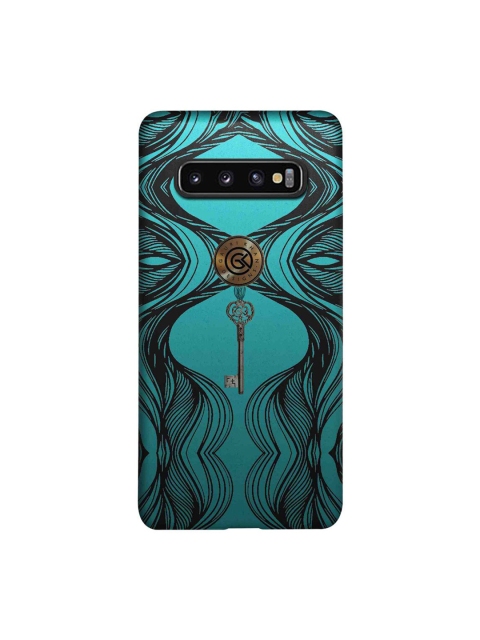 

CelfieDesign Teal & Black Hanging Key Samsung Galaxy S10 Slim Back Case
