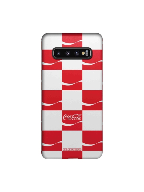 

CelfieDesign Red & White Dynamic Ribbon Samsung Galaxy S10 Slim Back Case