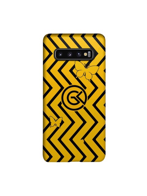 

CelfieDesign Yellow & Black Printed Samsung Galaxy S10 Slim Back Case