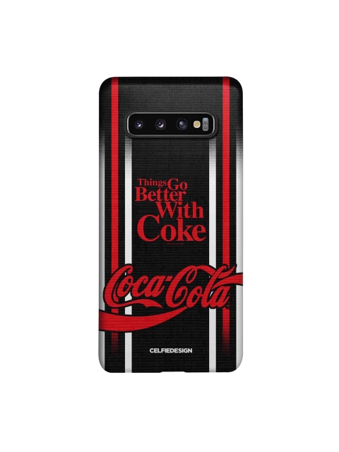 

CelfieDesign Black & Red Better With Coke Samsung Galaxy S10 Back Case