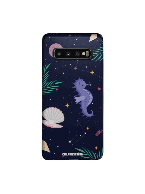 

CelfieDesign Navy Blue Printed Plastic Samsung Galaxy S10 Slim Back Case