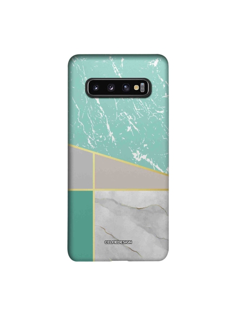 

CelfieDesign Multicoloured Marble Sheen Samsung Galaxy S10 Slim Back Case, Multi