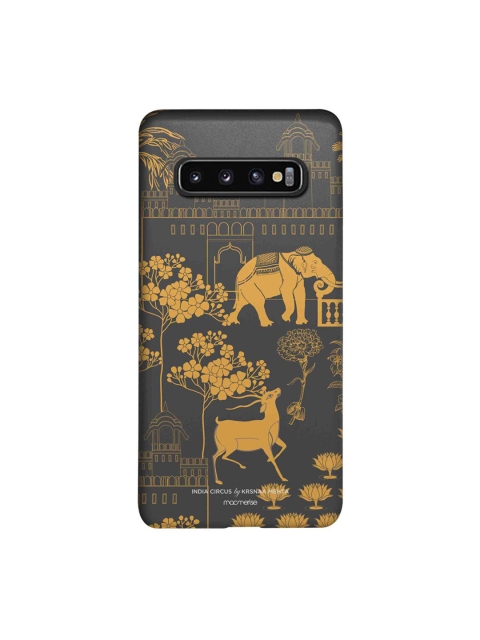 

CelfieDesign Black & Brown Printed Plastic Samsung Galaxy S10 Slim Back Case