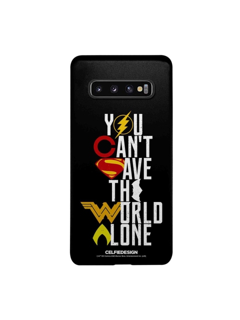 

CelfieDesign Multicoloured Justice League Motto Samsung Galaxy S10 Slim Back Case, Multi