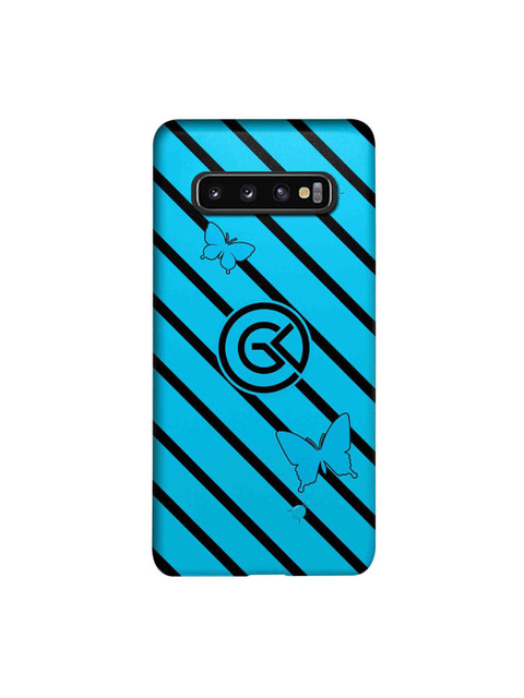 

CelfieDesign Blue & Black Rain Samsung Galaxy S10 Slim Back Case