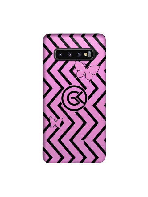

CelfieDesign Pink & Black Bolt Samsung Galaxy S10 Slim Back Case