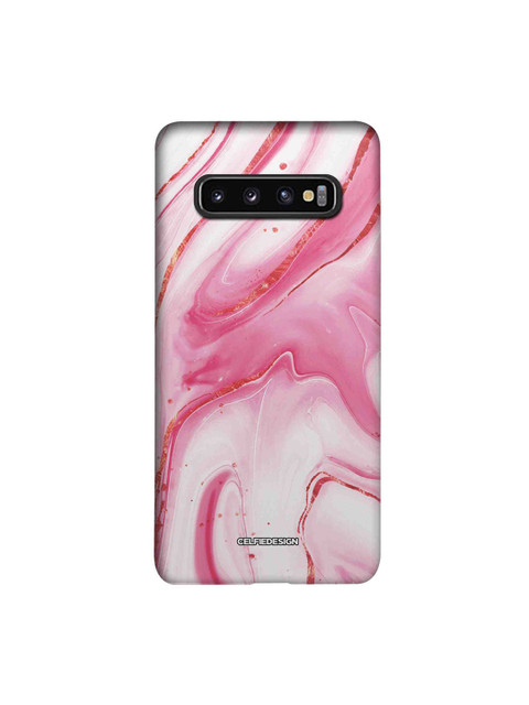 

CelfieDesign Pink & White Marble Mystic Cameo Samsung Galaxy S10 Slim Back Case