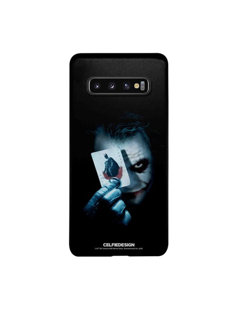 

CelfieDesign Multicoloured Jokers Trump Card Samsung Galaxy S10 Slim Back Case, Black