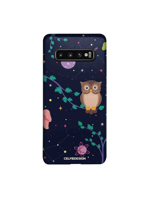 

CelfieDesign Blue & Beige Space Owl Samsung Galaxy S10 Slim Back Case
