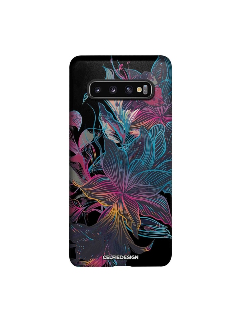 

CelfieDesign Black & Pink Neon Flowers Samsung Galaxy S10 Slim Back Case