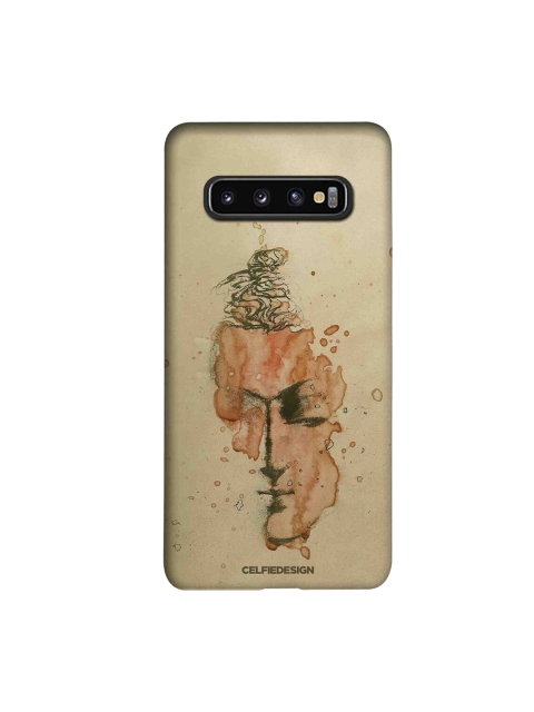

CelfieDesign Beige & Brown Printed Plastic Samsung Galaxy S10 Slim Back Case