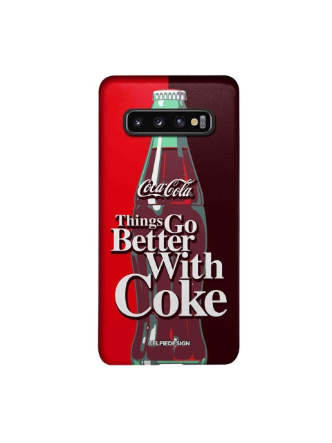 

CelfieDesign Multicoloured Go With Coke Samsung Galaxy S10 Slim Back Case, Multi