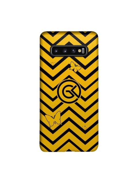 

CelfieDesign Yellow & Black Waves Samsung Galaxy S10 Slim Back Case