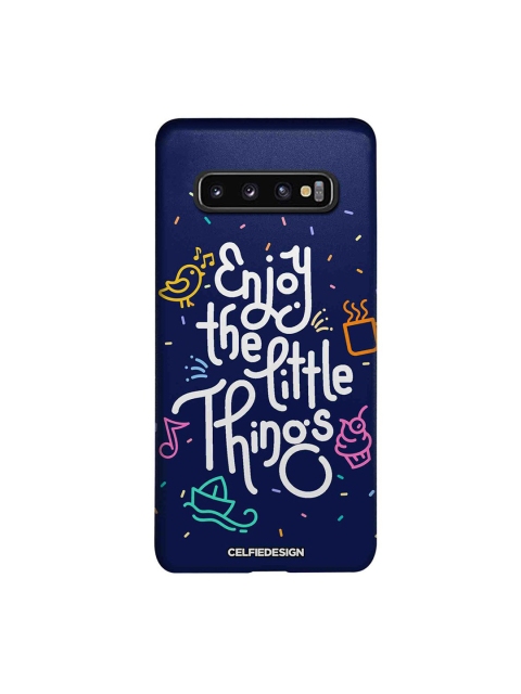 

CelfieDesign Navy Blue Enjoy The Little Things Samsung Galaxy S10 Back Case