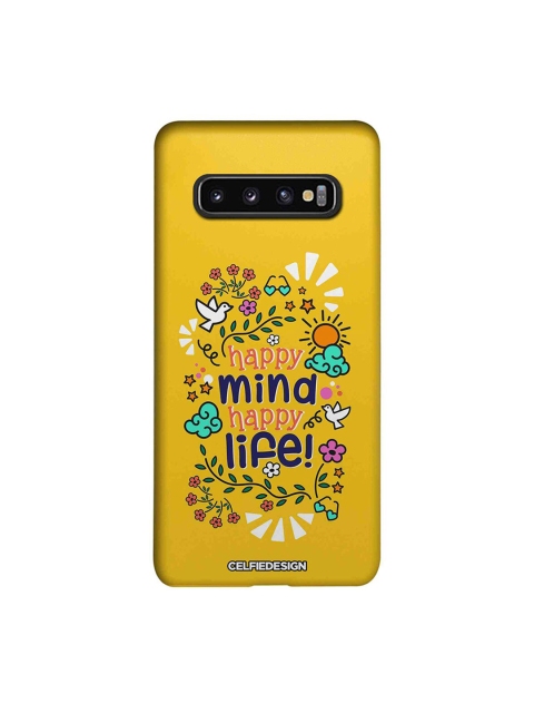 

CelfieDesign Yellow Happy Mind Happy Life Samsung Glaxy S10 Back Case