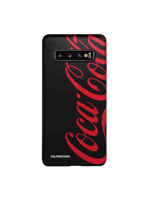 

CelfieDesign Black & Red Coke Samsung Galaxy S10 Slim Back Case