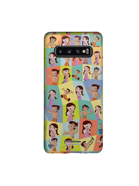 

CelfieDesign Yellow & Orange Faces Of Bheem & Chutki Samsung Galaxy S10 Slim Back Case