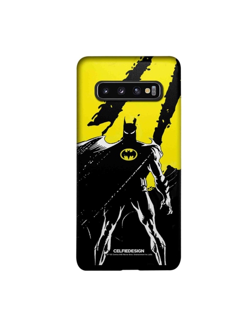 

CelfieDesign Black & Yellow Bat on the Lookout Samsung Galaxy S10 Slim Back Case