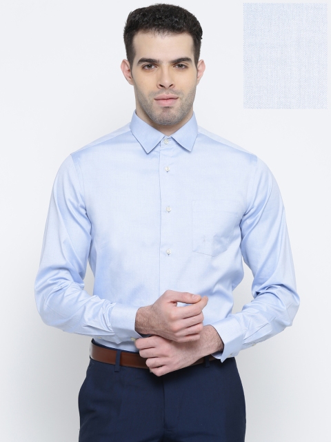

Blackberrys Men Blue Slim Fit Solid Formal Shirt